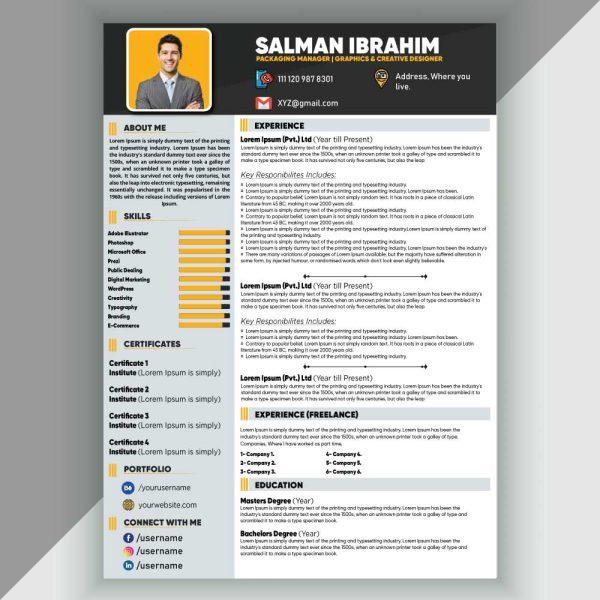 Rezopt Vector Resume Template