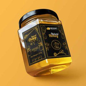 Honey Sticker & Label Packaging Vector Rezopt