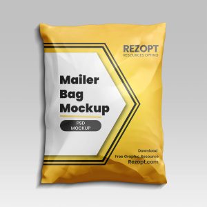 Mailer Bag PSD Mockup rezopt Free graphic resources PSD Mockup Packaging All 2031