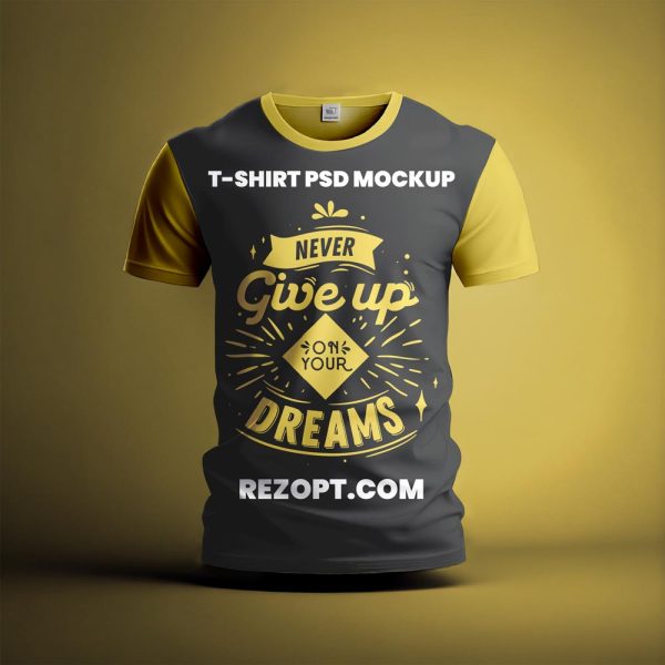 Realistic T-Shirt PSD Mockup rezopt Free graphic resources PSD Mockup All 2033