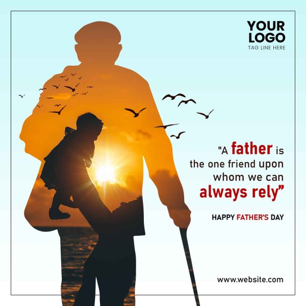 Fathers Day Social Media Post Banner PSD Template Rezopt Free Graphic Resources All PSD Templates 2040