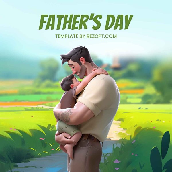 Happy Fathers Day Poster PSD Template Rezopt Free Graphic Resources All PSD Templates 2039