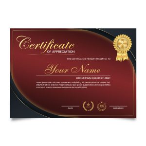 Professional Luxury Certificate of Appreciation Template Rezopt Free Graphic Resources All PSD Templates 2044