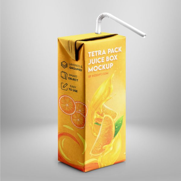 Tetra Pack Juice Box PSD Mockup rezopt Free graphic resources PSD Mockup Packaging All 2035