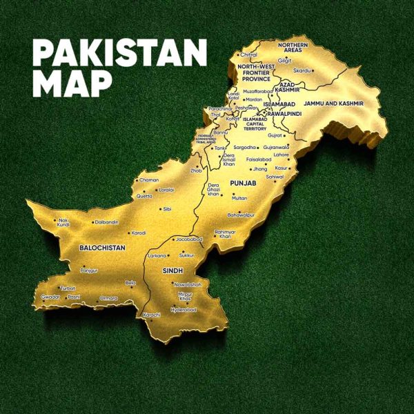 3D Golden Map of Pakistan PSD Template Rezopt Free Graphic Resources All PSD Templates 2071