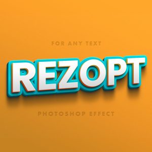3D Playful Letters PSD Text Effect Rezopt Free Graphic Resources All Template 2062