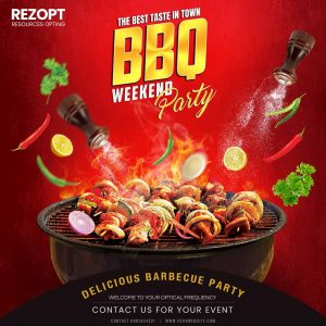 Modern BBQ (Barbecue) Party Poster Template PSD Rezopt Free Graphic Resources All PSD Templates 2049
