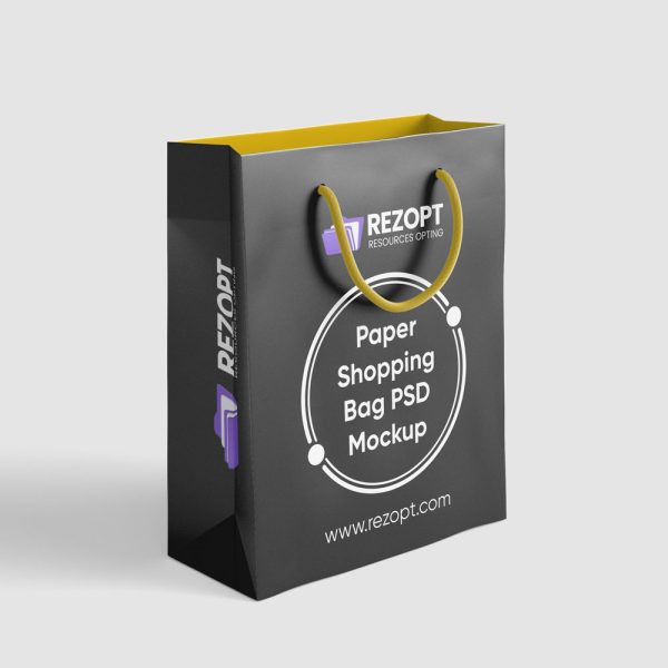 Paper Shopping bag PSD Mockup rezopt Free graphic resources PSD Mockup Packaging All 2053