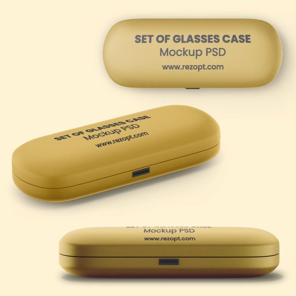 Set of Glasses Case PSD Mockup rezopt Free graphic resources PSD Mockup Packaging All 2046