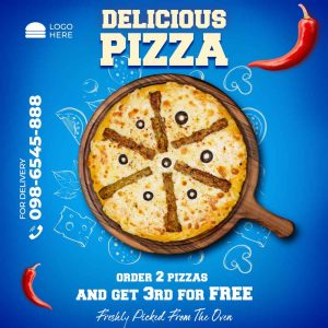 Delicious Pizza Social media post PSD template Rezopt Free Graphic Resources All Template 2080
