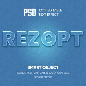 Realistic Water Text Effect PSD Template Rezopt Free Graphic Resources All Template 2079