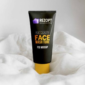 Face wash tube packaging PSD mockup Rezopt Packaging PSD Free Resources 20105